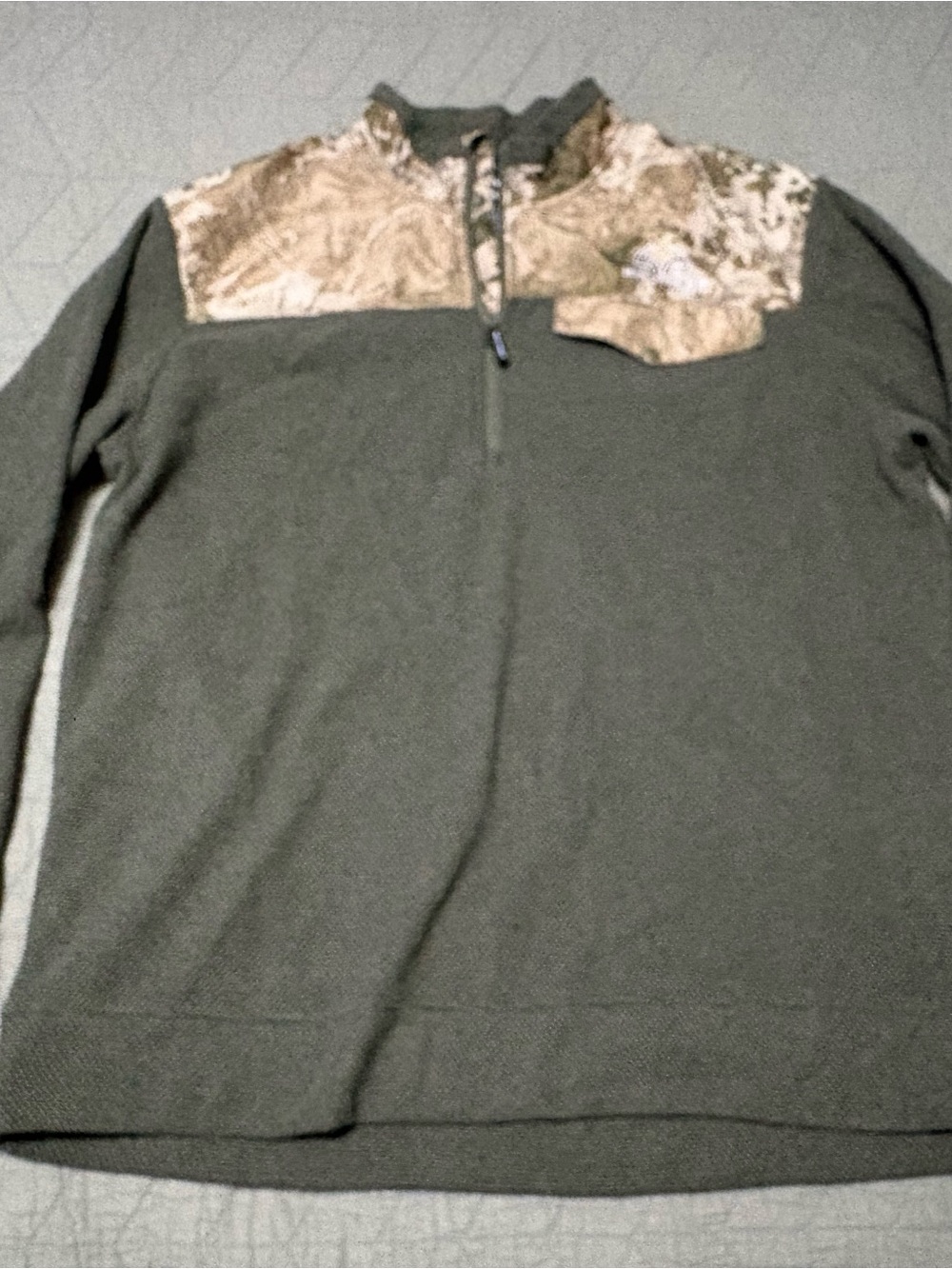 Realtree Men’s Large Quarter Zip Fleece Pullover